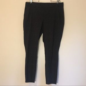 Black Textured Cigarette-fit trousers